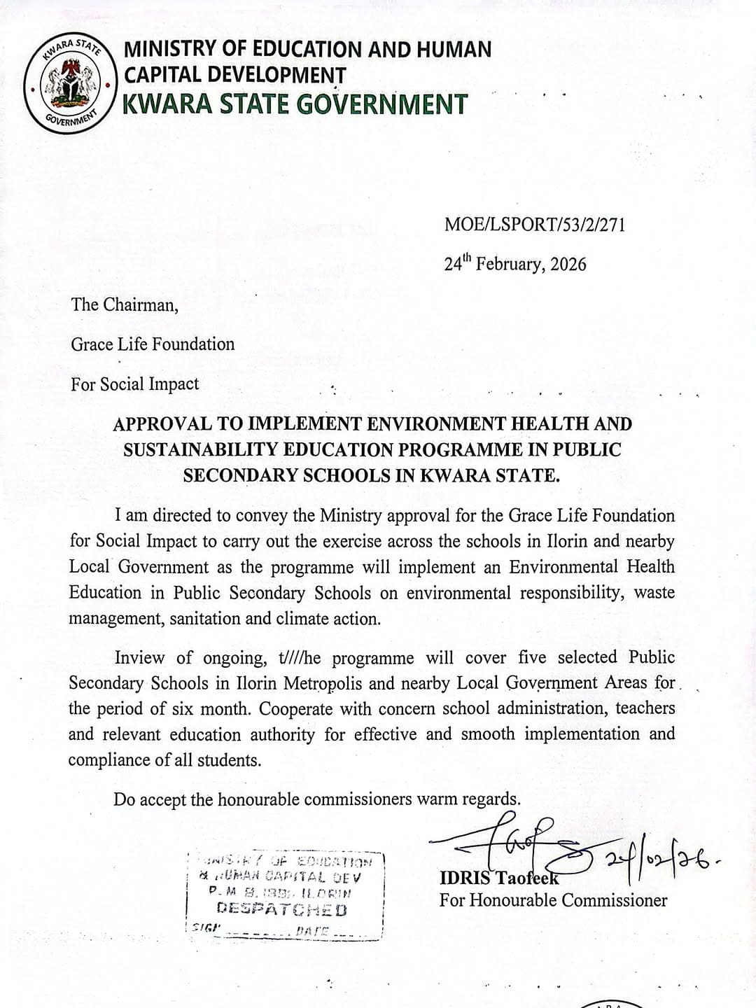 Environmental health and action