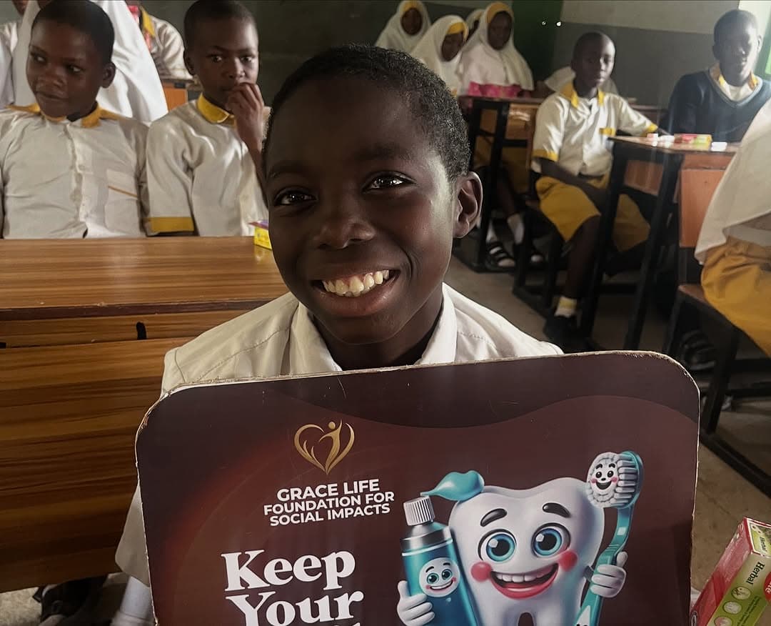 A handsome boy smiling